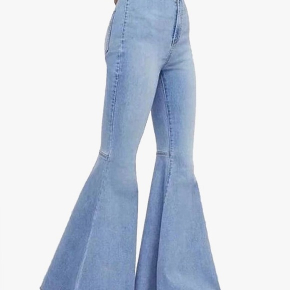 FREE PEOPLE Flare Bell Bottom Jeans - Picture 1 of 3